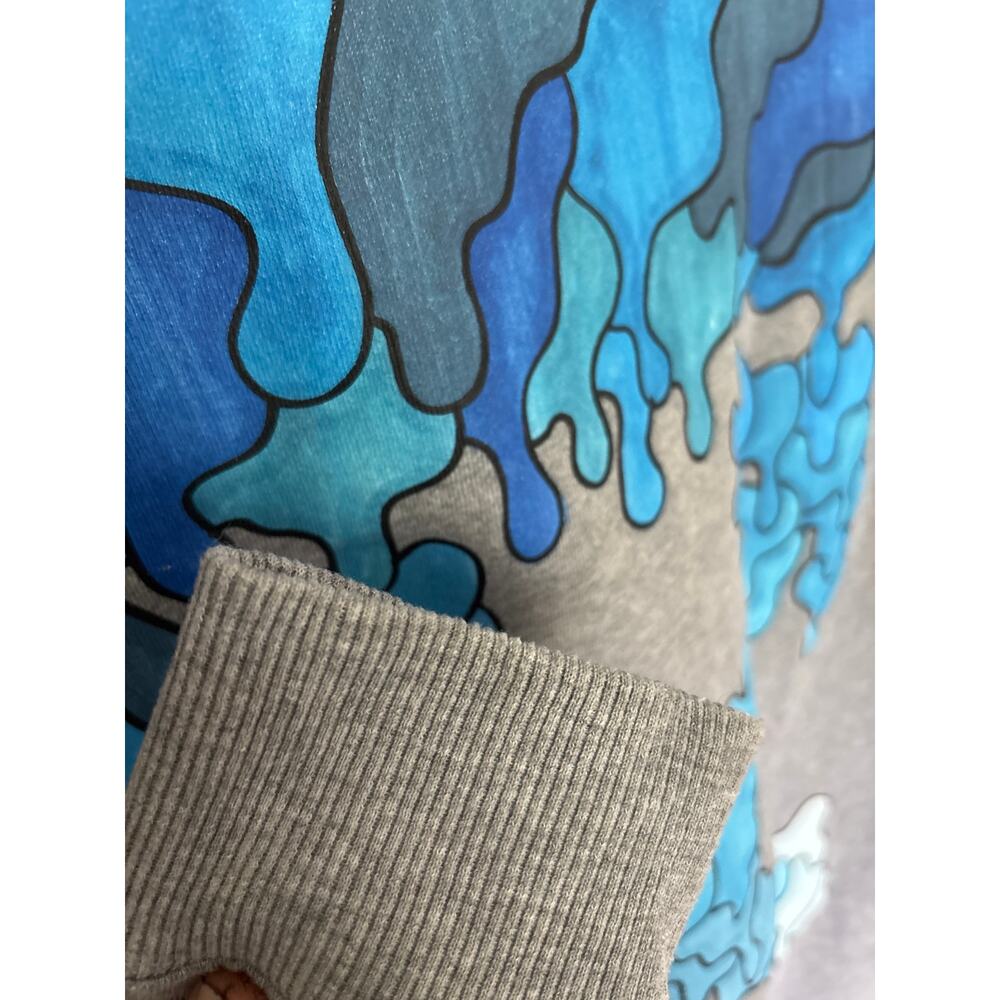 Off-White Blue Marker Slim crewneck Melange/Grey - Picture 2 of 8